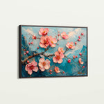 Floral 136 Canvas Art 18" x 24" / 45 x 60 cm / Black