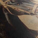 Horses 136 Canvas Art 18" x 24" / 45 x 60 cm / Black