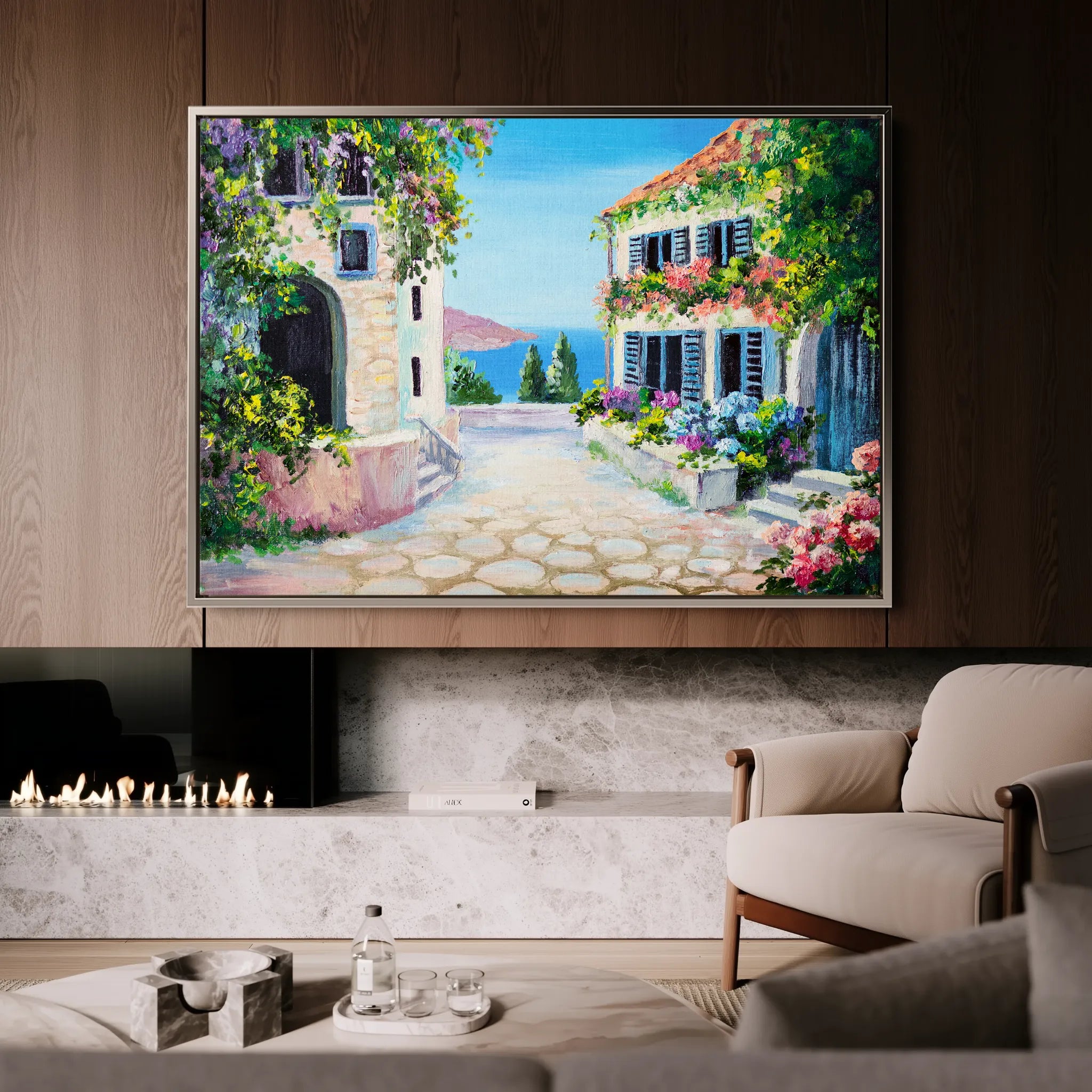 Landscape 136 Canvas Art 18" x 24" / 45 x 60 cm / Black