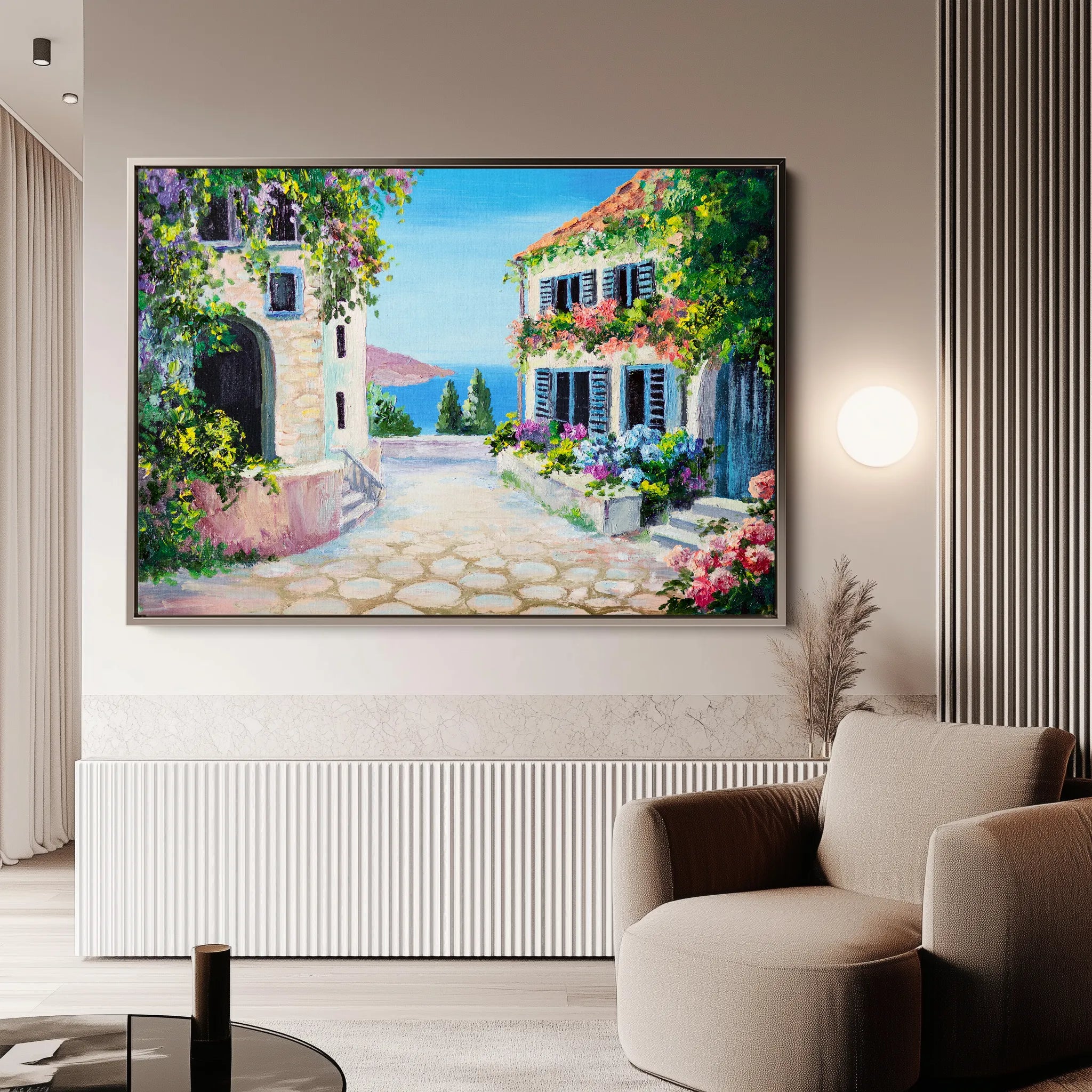Landscape 136 Canvas Art 18" x 24" / 45 x 60 cm / Black