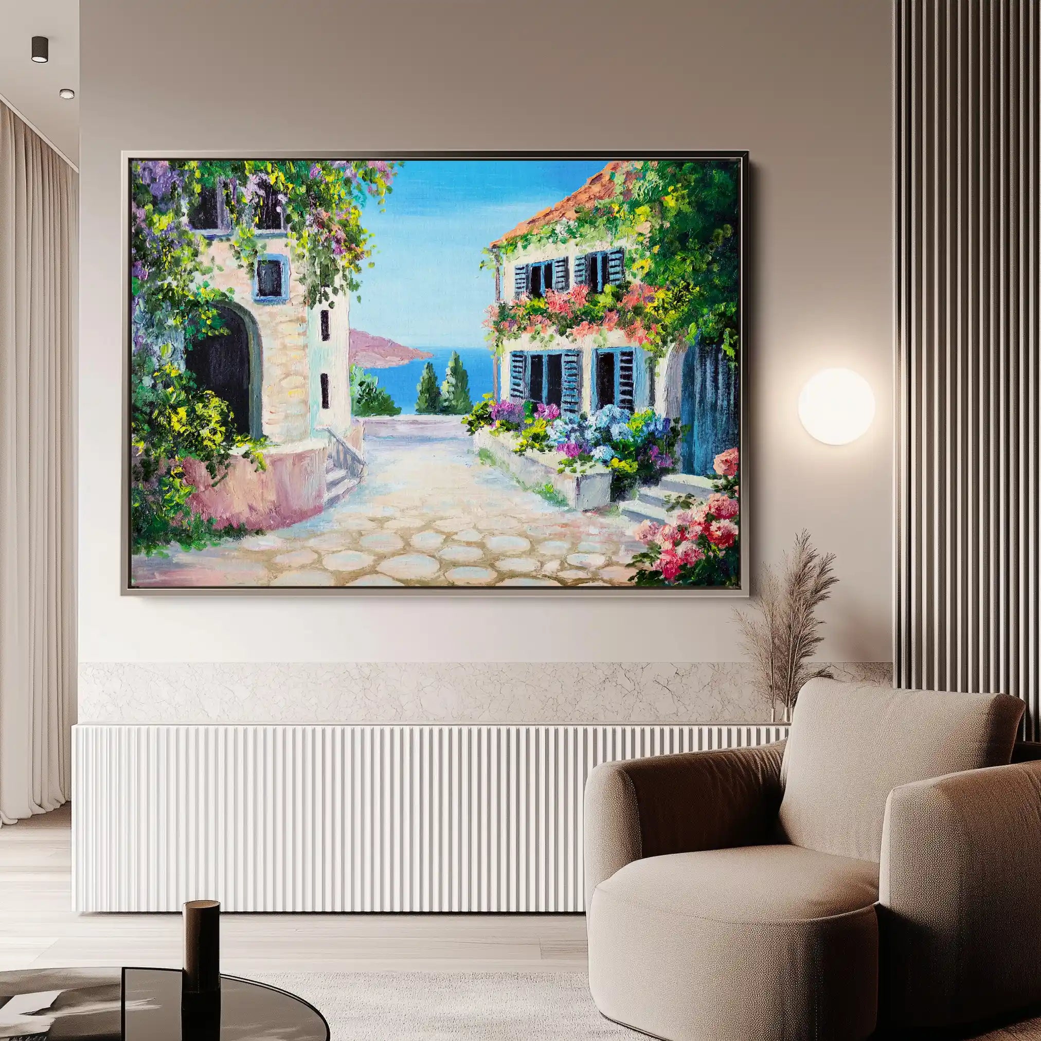Landscape 136 Canvas Art 60 x 40 cm / Black