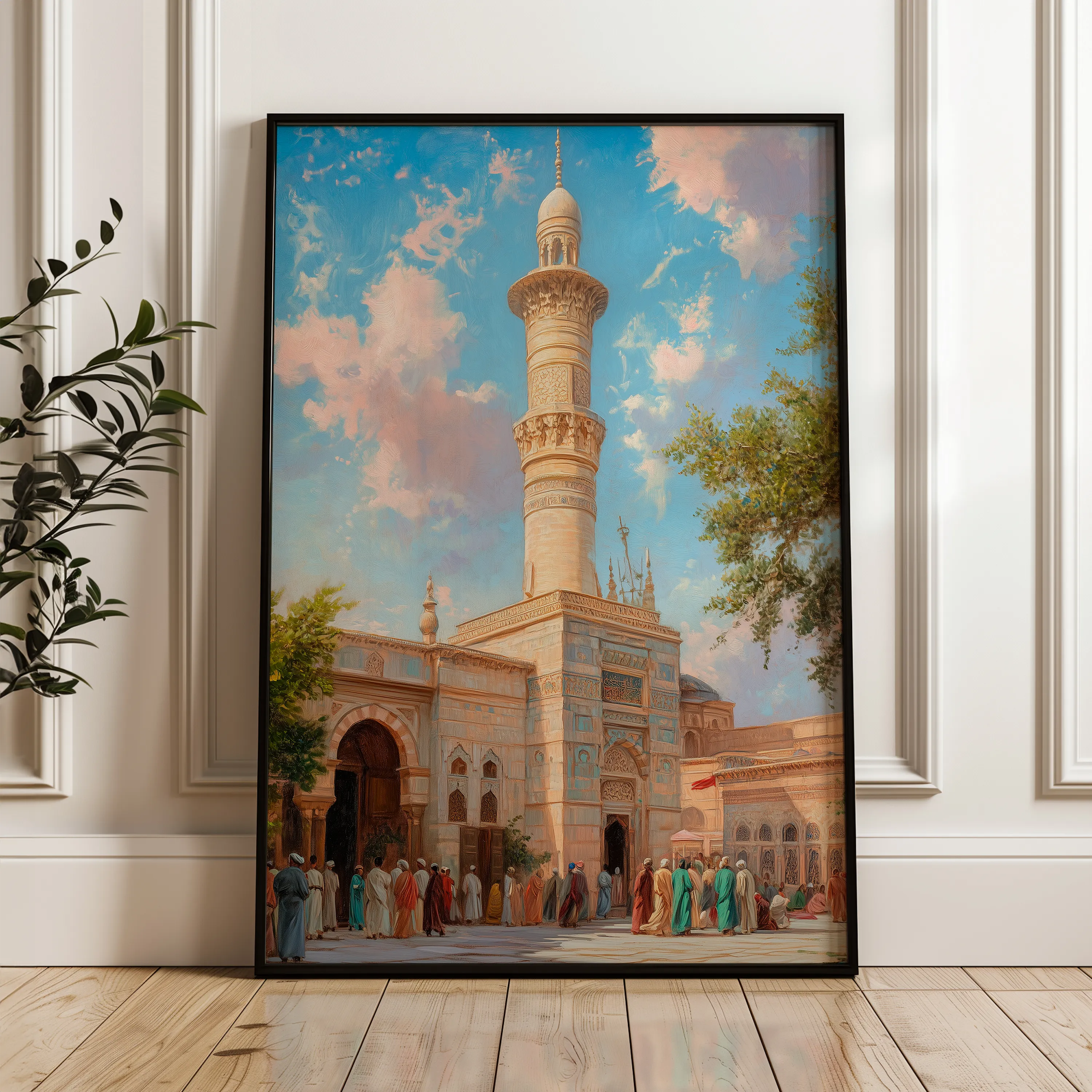 Orientalist 136 Canvas Art 18" x 24" / 45 x 60 cm / Black