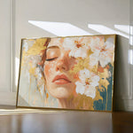 Portrait 136 Canvas Art 18" x 24" / 45 x 60 cm / Black