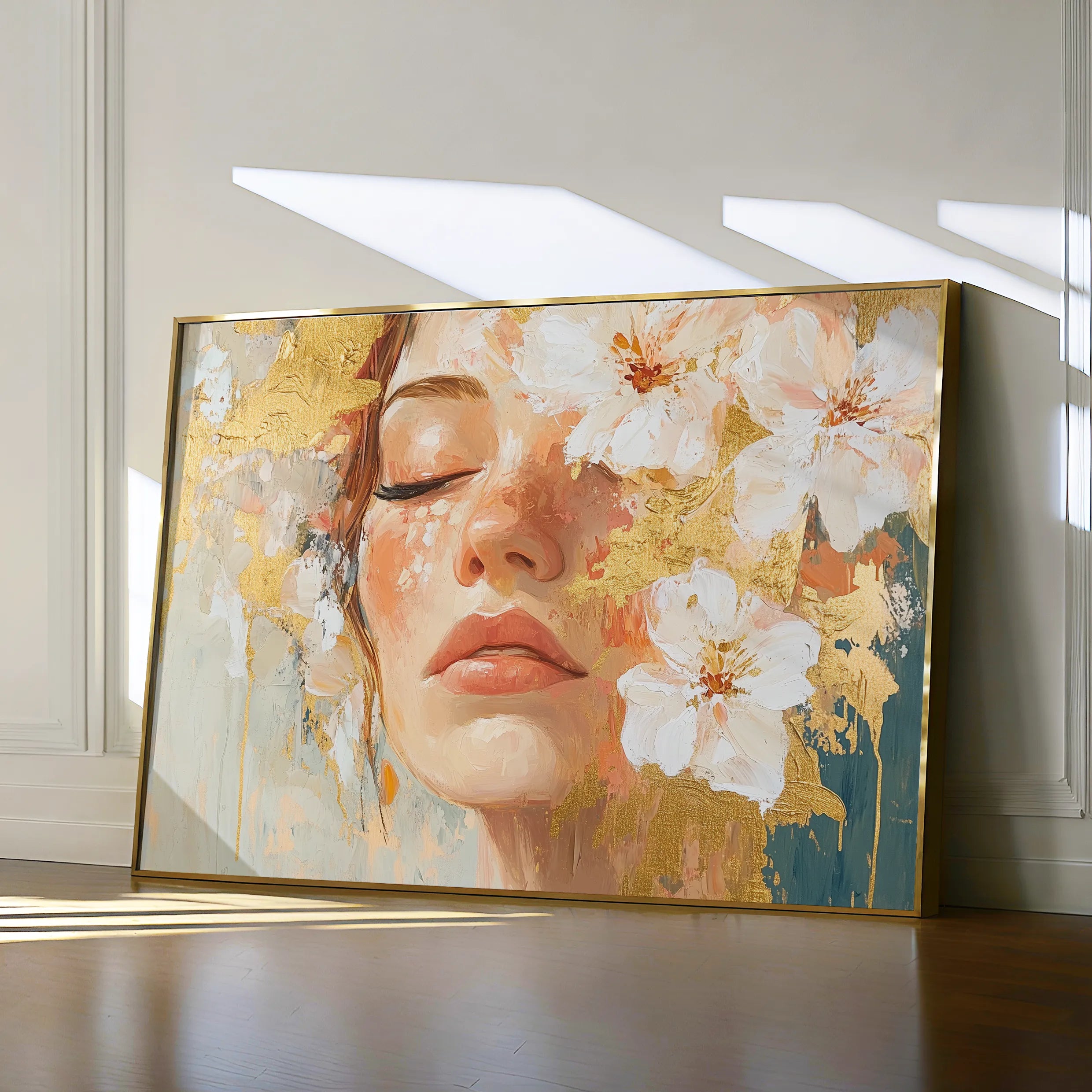 Portrait 136 Canvas Art 18" x 24" / 45 x 60 cm / Black