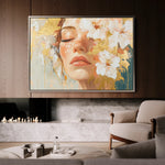 Portrait 136 Canvas Art 18" x 24" / 45 x 60 cm / Black