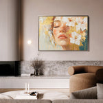Portrait 136 Canvas Art 18" x 24" / 45 x 60 cm / Black
