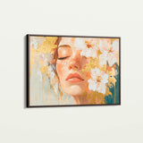 Portrait 136 Canvas Art 18" x 24" / 45 x 60 cm / Black
