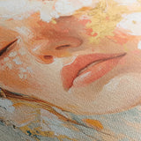 Portrait 136 Canvas Art 18" x 24" / 45 x 60 cm / Black