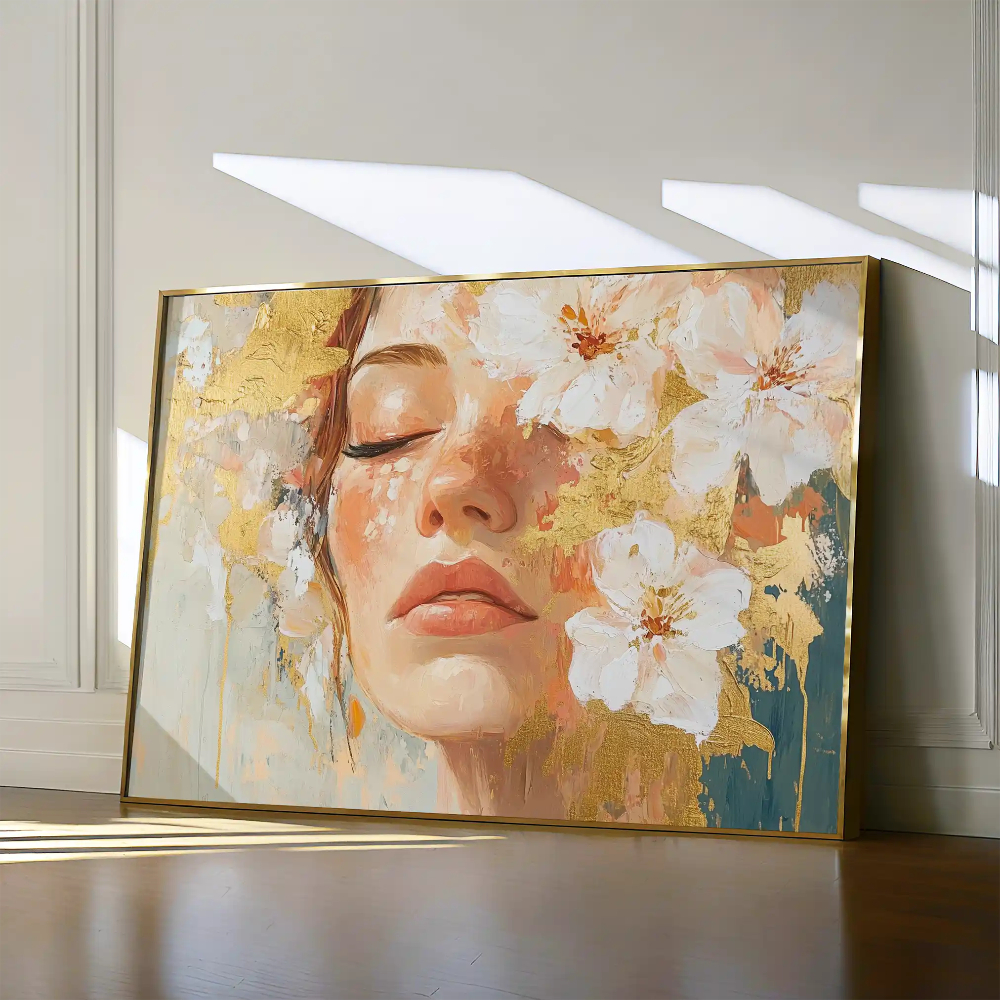 Portrait 136 Canvas Art 60 x 40 cm / Black