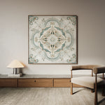 Abstract 1360 Canvas Art 16" x 16" / 40 x 40 cm / Black
