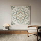 Abstract 1360 Canvas Art 16" x 16" / 40 x 40 cm / Black