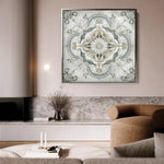 Abstract 1360 Canvas Art 16" x 16" / 40 x 40 cm / Black
