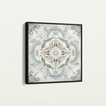 Abstract 1360 Canvas Art 16" x 16" / 40 x 40 cm / Black