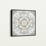 Abstract 1360 Canvas Art 16" x 16" / 40 x 40 cm / Black