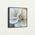 Floral 1360 Canvas Art 16" x 16" / 40 x 40 cm / Black