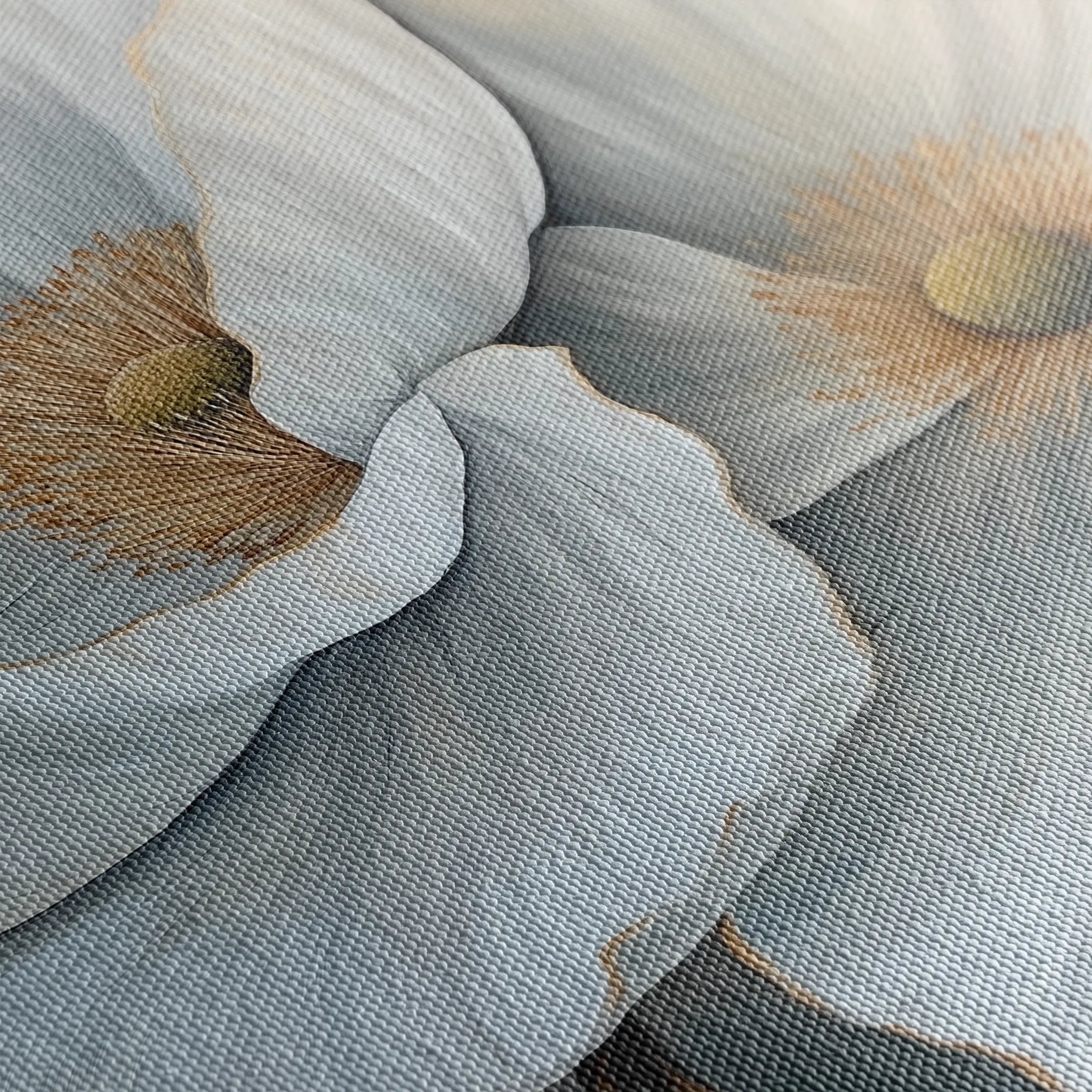 Floral 1360 Canvas Art 16" x 16" / 40 x 40 cm / Black