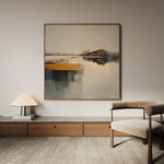 Abstract 1362 Canvas Art 16" x 16" / 40 x 40 cm / Black