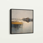 Abstract 1362 Canvas Art 16" x 16" / 40 x 40 cm / Black