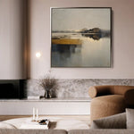Abstract 1362 Canvas Art 60 x 60 cm / Black