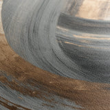Abstract 1363 Canvas Art 16" x 16" / 40 x 40 cm / Black