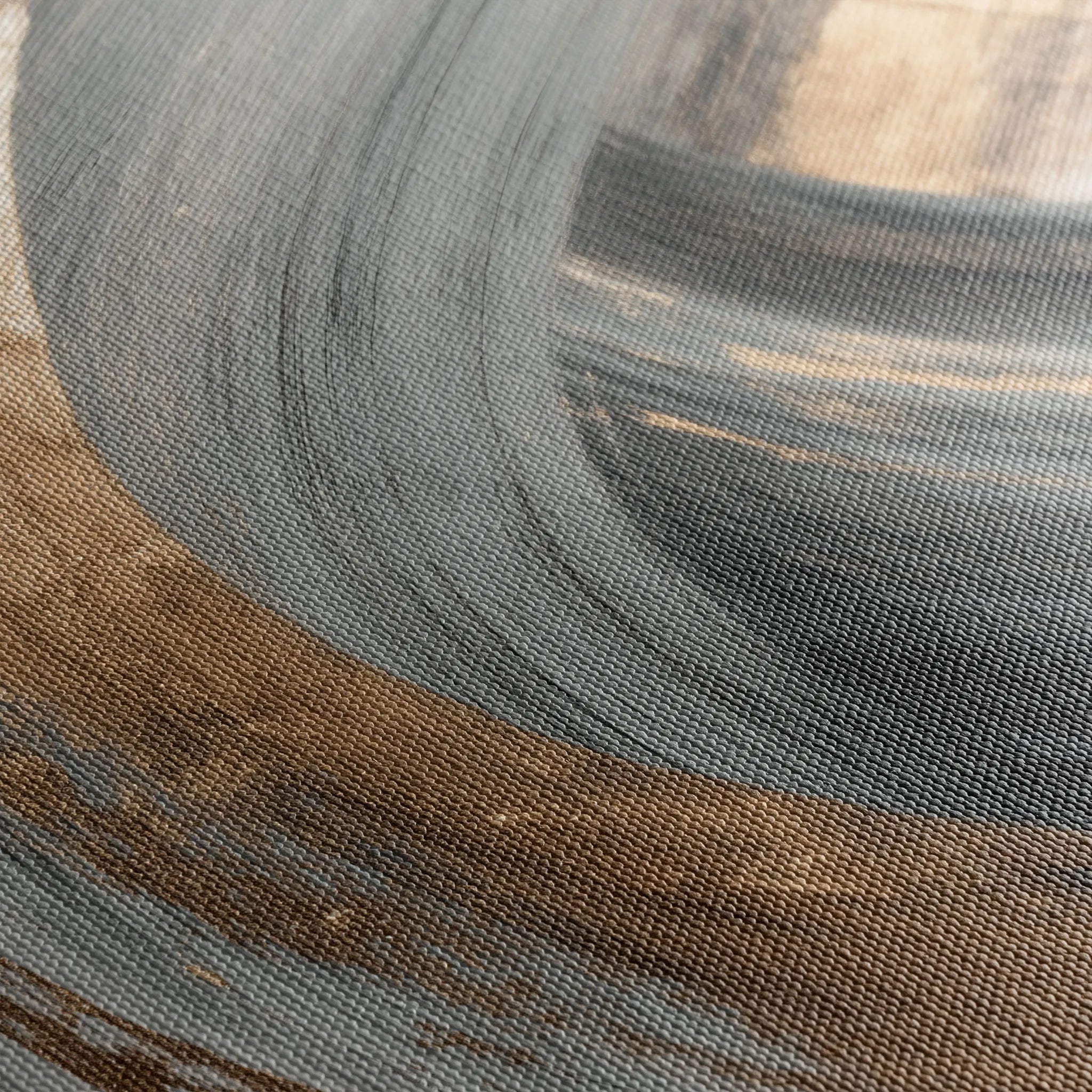 Abstract 1363 Canvas Art 16" x 16" / 40 x 40 cm / Black