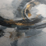 Abstract 1364 Canvas Art 16" x 16" / 40 x 40 cm / Black