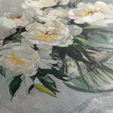 Floral 1364 Canvas Art 16" x 16" / 40 x 40 cm / Black