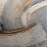 Abstract 1365 Canvas Art 16" x 16" / 40 x 40 cm / Black
