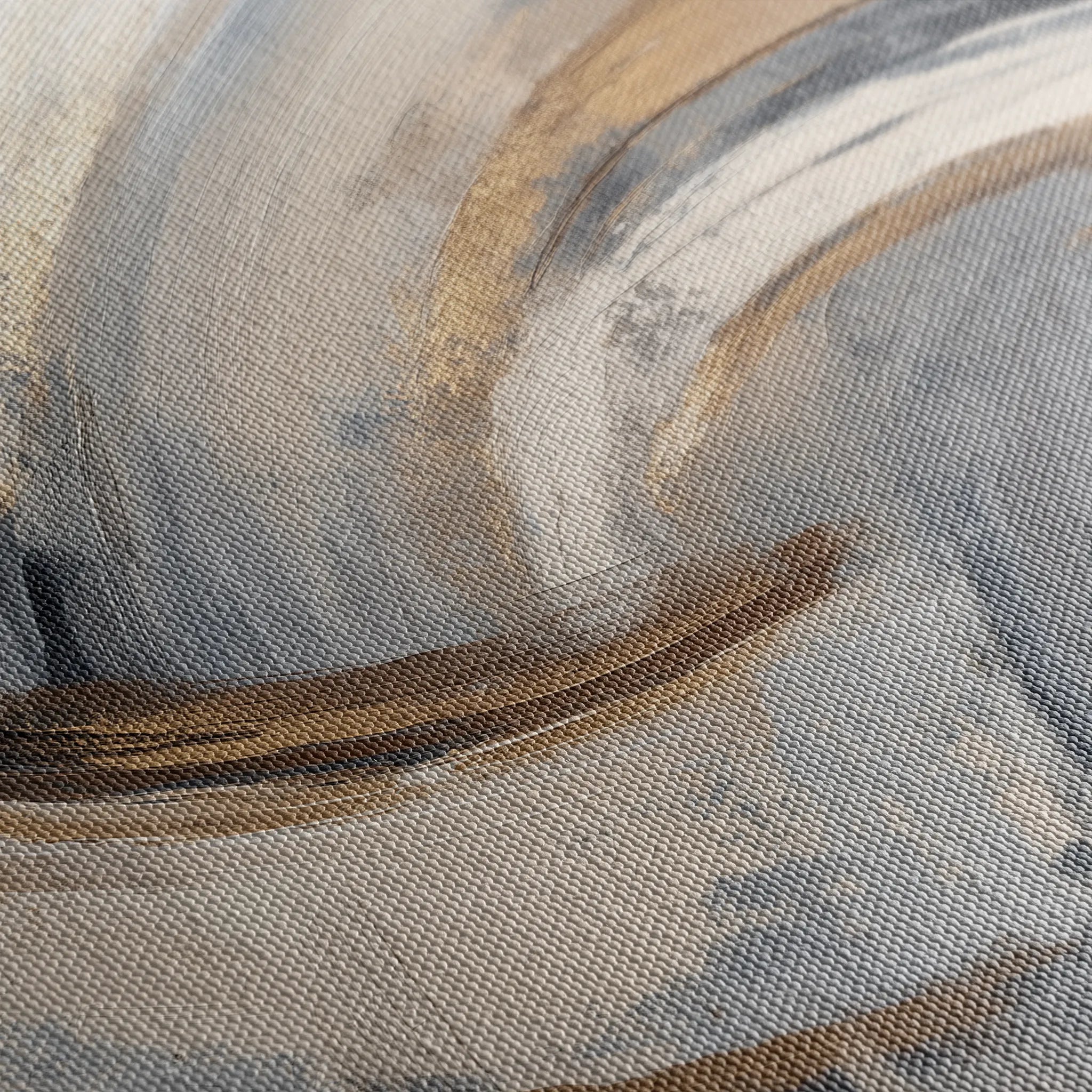 Abstract 1365 Canvas Art 16" x 16" / 40 x 40 cm / Black