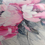 Floral 1366 Canvas Art 16" x 16" / 40 x 40 cm / Black