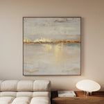 Abstract 1369 Canvas Art 16" x 16" / 40 x 40 cm / Black