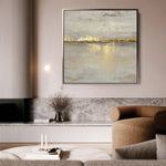 Abstract 1369 Canvas Art 16" x 16" / 40 x 40 cm / Black