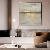 Abstract 1369 Canvas Art 16" x 16" / 40 x 40 cm / Black