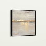 Abstract 1369 Canvas Art 16" x 16" / 40 x 40 cm / Black