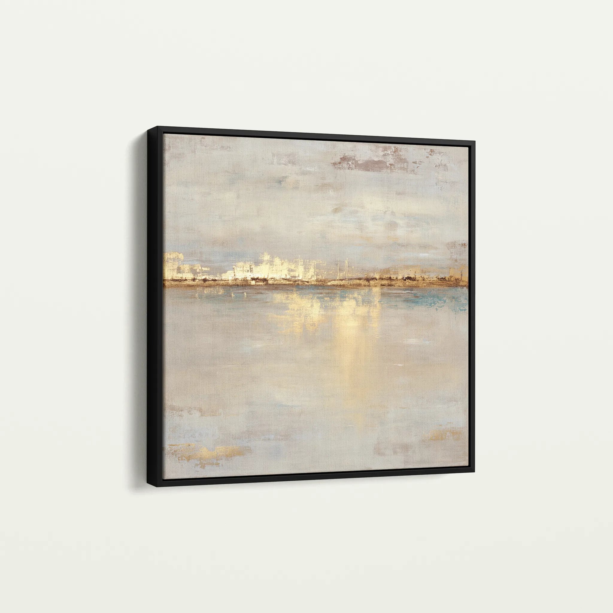 Abstract 1369 Canvas Art 16" x 16" / 40 x 40 cm / Black