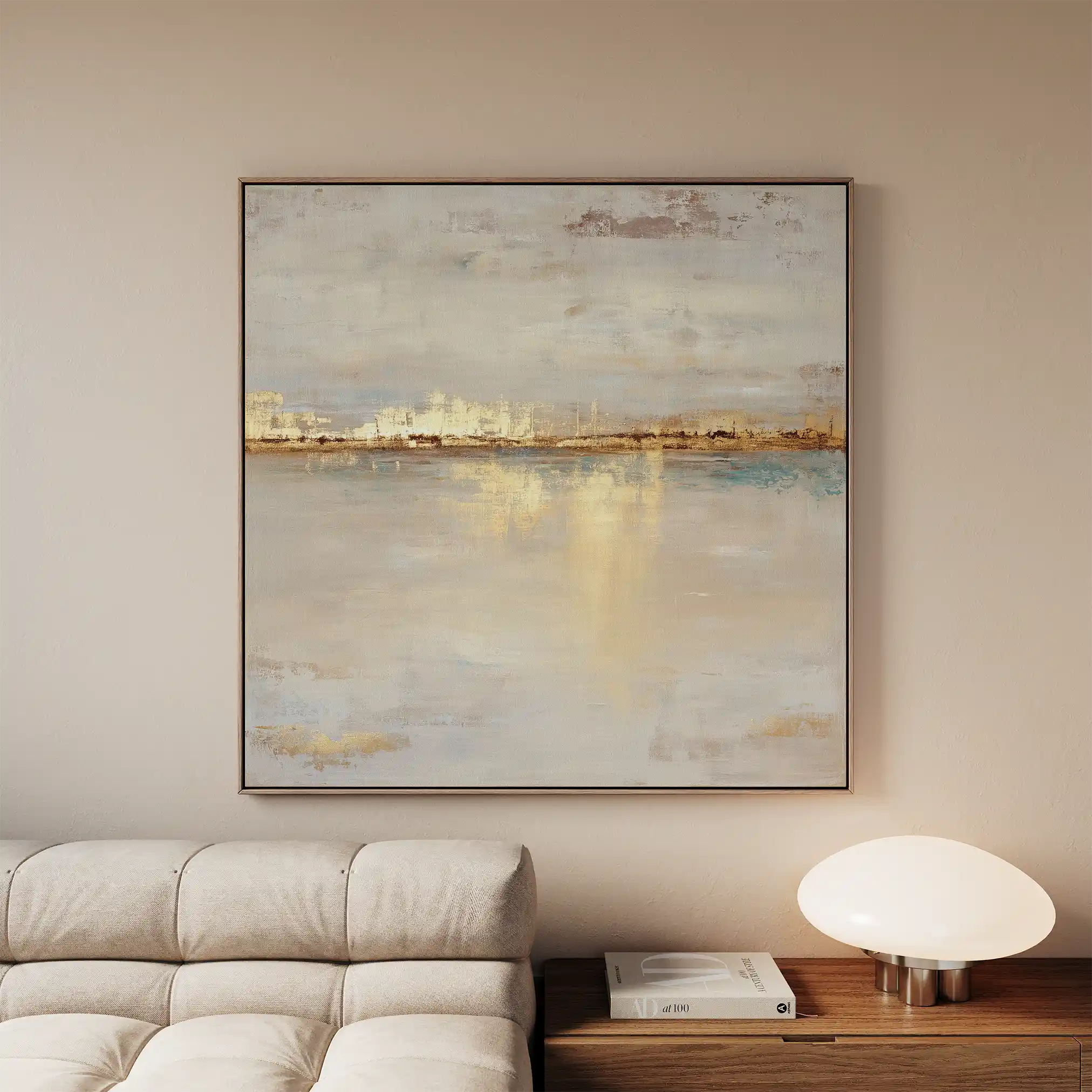 Abstract 1369 Canvas Art 60 x 60 cm / Black
