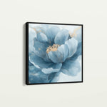 Floral 1369 Canvas Art 16" x 16" / 40 x 40 cm / Black