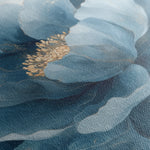 Floral 1369 Canvas Art 16" x 16" / 40 x 40 cm / Black