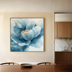 Floral 1369 Canvas Art 60 x 60 cm / Black