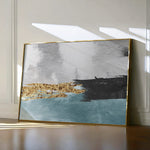 Abstract 137 Canvas Art 18" x 24" / 45 x 60 cm / Black
