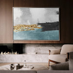 Abstract 137 Canvas Art 18" x 24" / 45 x 60 cm / Black