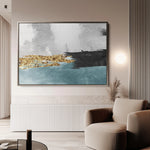Abstract 137 Canvas Art 18" x 24" / 45 x 60 cm / Black