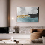 Abstract 137 Canvas Art 18" x 24" / 45 x 60 cm / Black