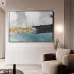 Abstract 137 Canvas Art 60 x 40 cm / Black