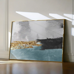 Abstract 137 Canvas Art 60 x 40 cm / Black