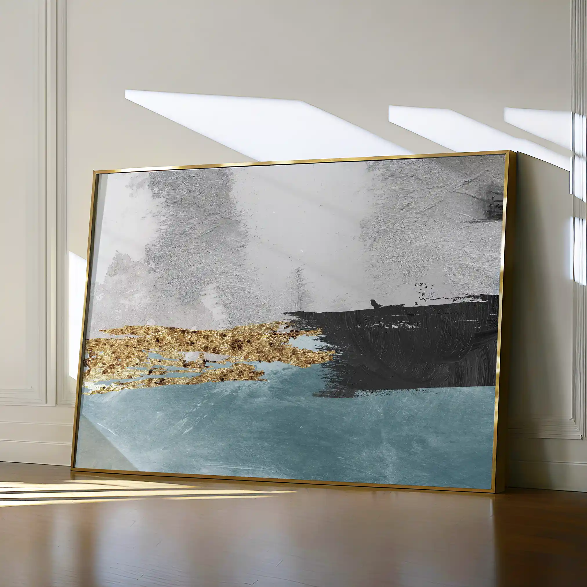 Abstract 137 Canvas Art 60 x 40 cm / Black