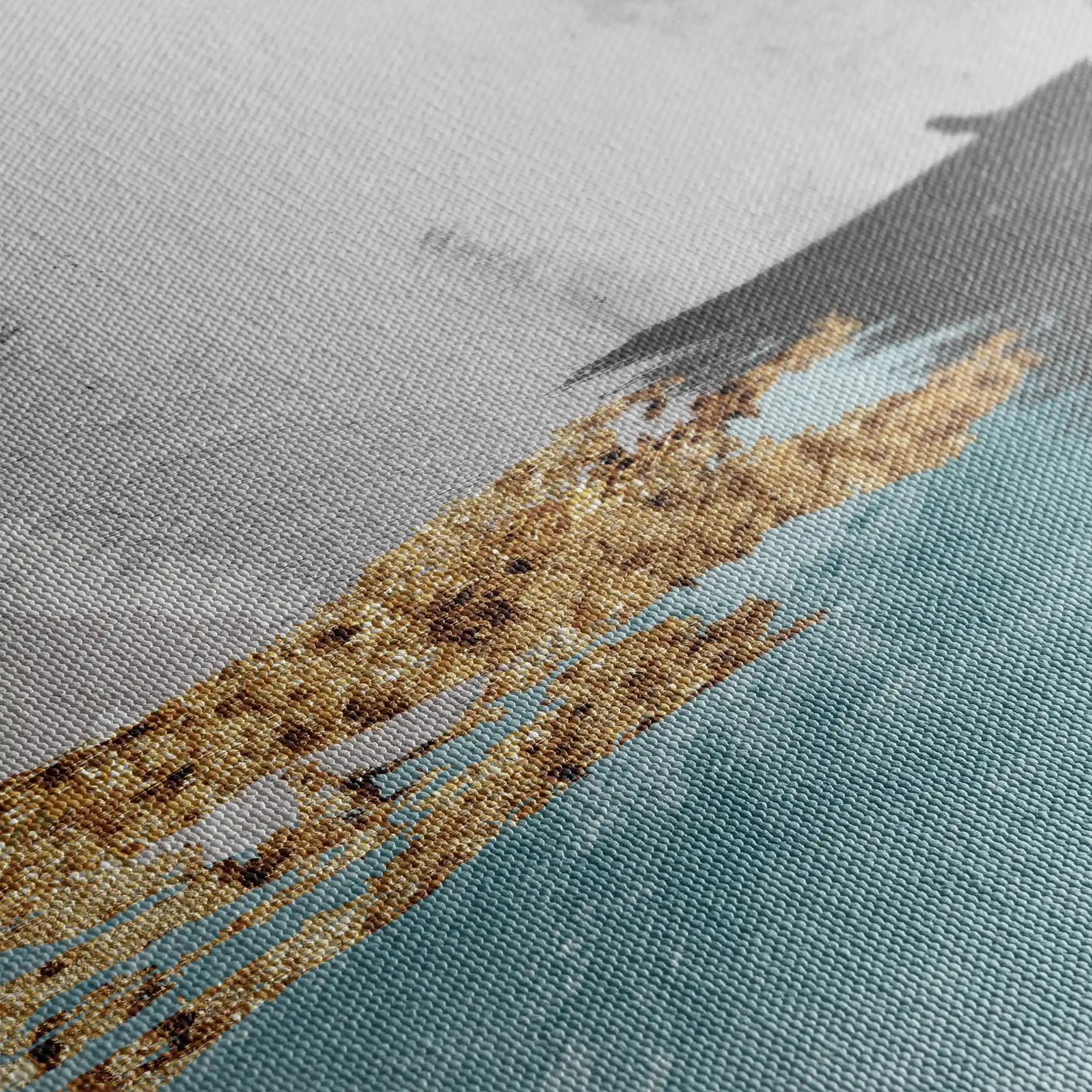 Abstract 137 Canvas Art 60 x 40 cm / Black