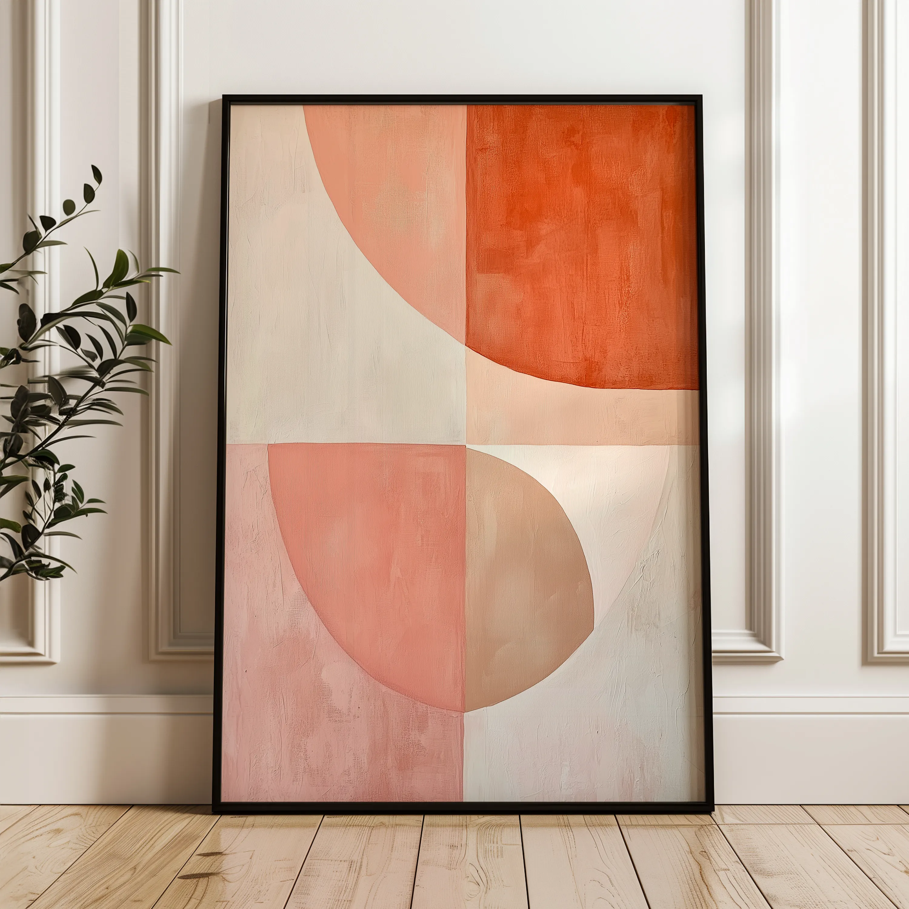 Boho 137 Canvas Art 18" x 24" / 45 x 60 cm / Black