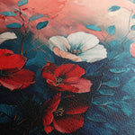 Floral 137 Canvas Art 18" x 24" / 45 x 60 cm / Black