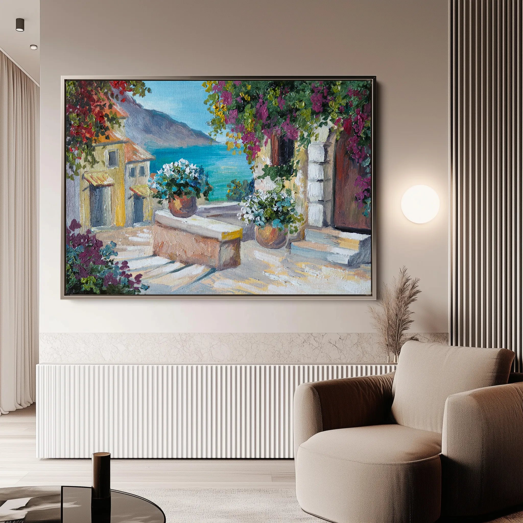 Landscape 137 Canvas Art 18" x 24" / 45 x 60 cm / Black